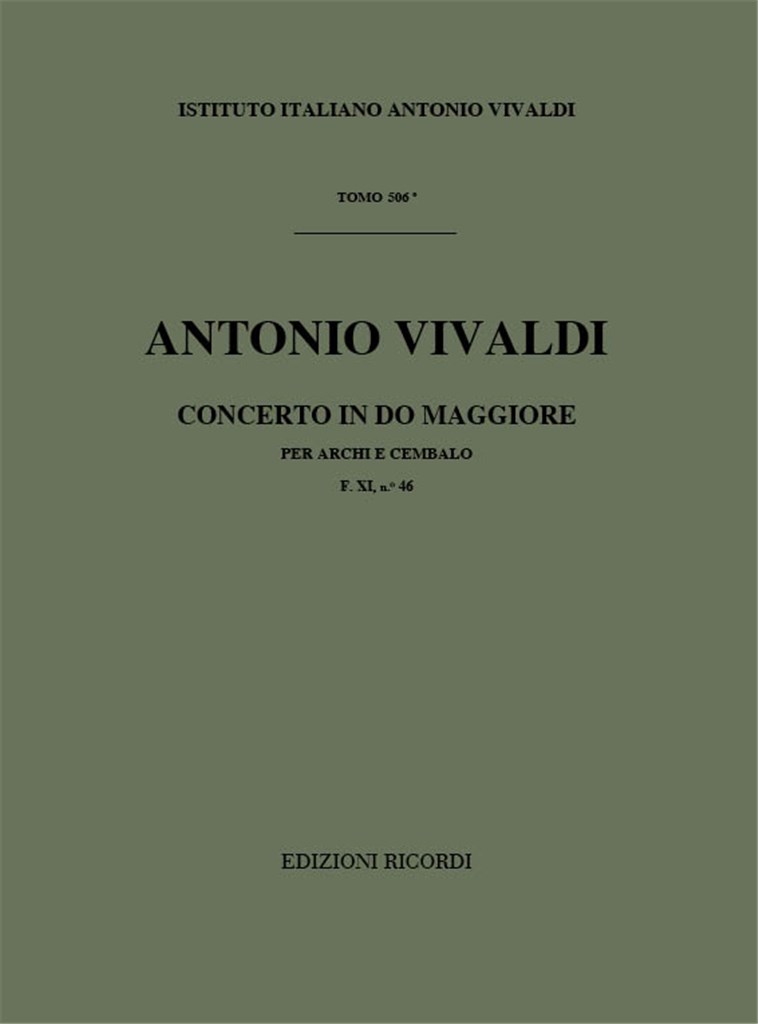 Sinfonie Per Archi E B.C.: In Do Rv 116